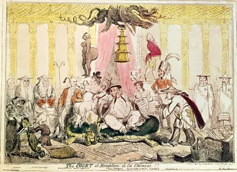 La corte a Brighton alla cinese, 1816